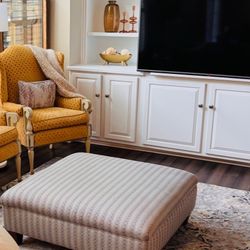 Gray Beige Ottoman 41x41x16 High