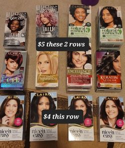 Hair Color & Hair Care Items L'oreal Tresemme Clairol etc
