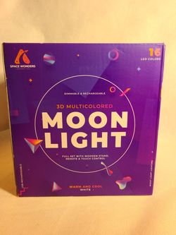 Color Changing 3D Moon Lamp 16 Colors