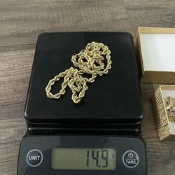 10k Gold Rope Chain 