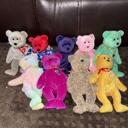 Mix N Match Lot Of Tagless Beanie Baby Bears