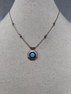 Vintage sterling silver 925 opal necklace