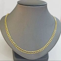 14kt Solid Gold Cuban Curb Chain 