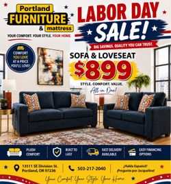 Sofa and Loveseat Set