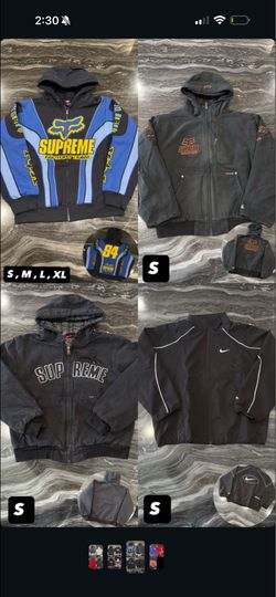 Lot of 4 Branded Zip-Up Hoodies