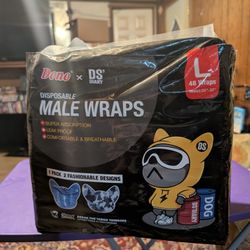 Size Large Doggie Male Wraps  ( Diapers)