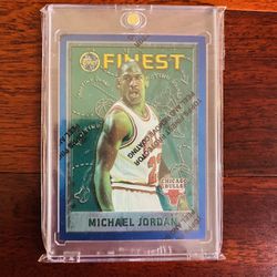 Michael Jordan 1995 Topps Finest Basketball Card w/Foil!