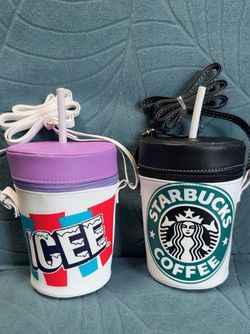ICEE and Starbucks Cup Novelty Crossbody Bags