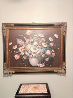 Antique oil painting wood frame