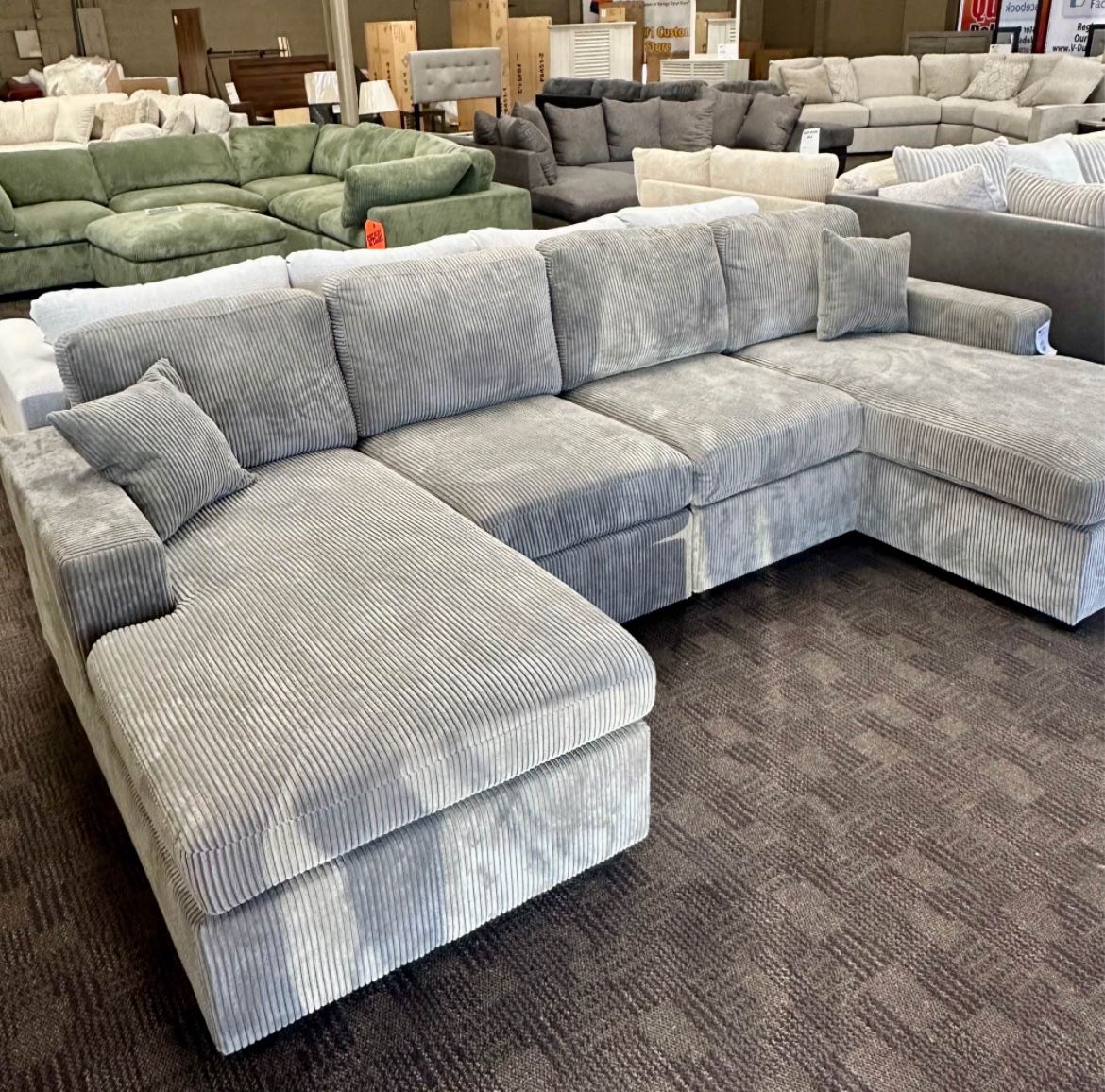 New Double Chaise Sectional Sofa