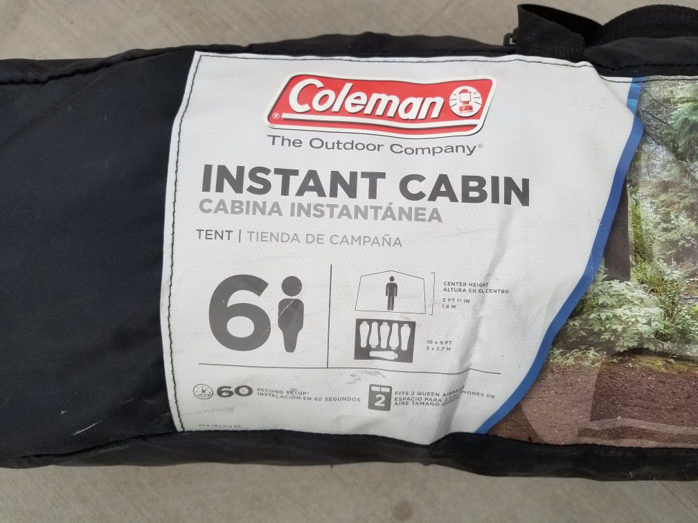 Coleman instant cabin (like new used once)