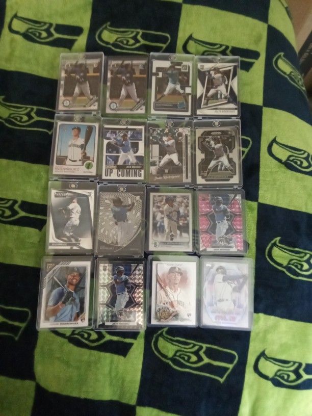44 Card Julio Rodriguez Lot. Rcs Included.