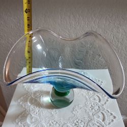 Vintage hand-blown Glass Bowl 