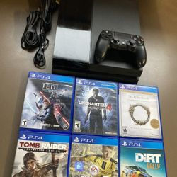 Play Station 4 500GB PS4 Comes With 6 Games All Wires And Controller ReadyToPlay