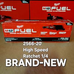 (Milwaukee)M12 FUEL 12V Lithium-Ion Brushless Cordless High Speed 1/4 in. Ratchet (Tool-Only)