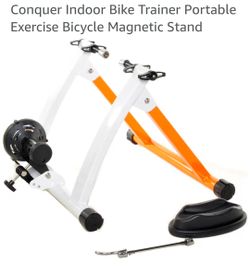 Conquer Indoor Bike Trainer Portable Exercise Bicycle Magnetic Stand