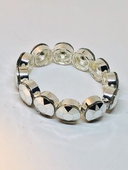 Silver tone bracelet