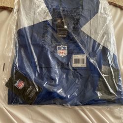 Blank Blue Official NFL Jersey Selling For Cheap