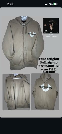 True Religion Full Zip Hoodie
