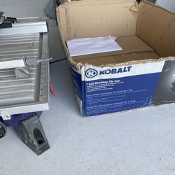 Tools: Tile Saw Table Saw Air Tank