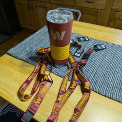 Washington Commanders Travel Tumbler and Lanyards