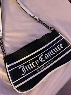 Juicy Couture black & white shoulder bag