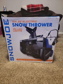 Snow Joe SJ627E Electric Walk-Behind Snow Blower w/Dual LED Lights, 22-inch, 15-Amp