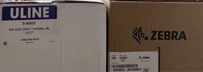New Zebra ZD421 Label Printer + 3,000 Labels