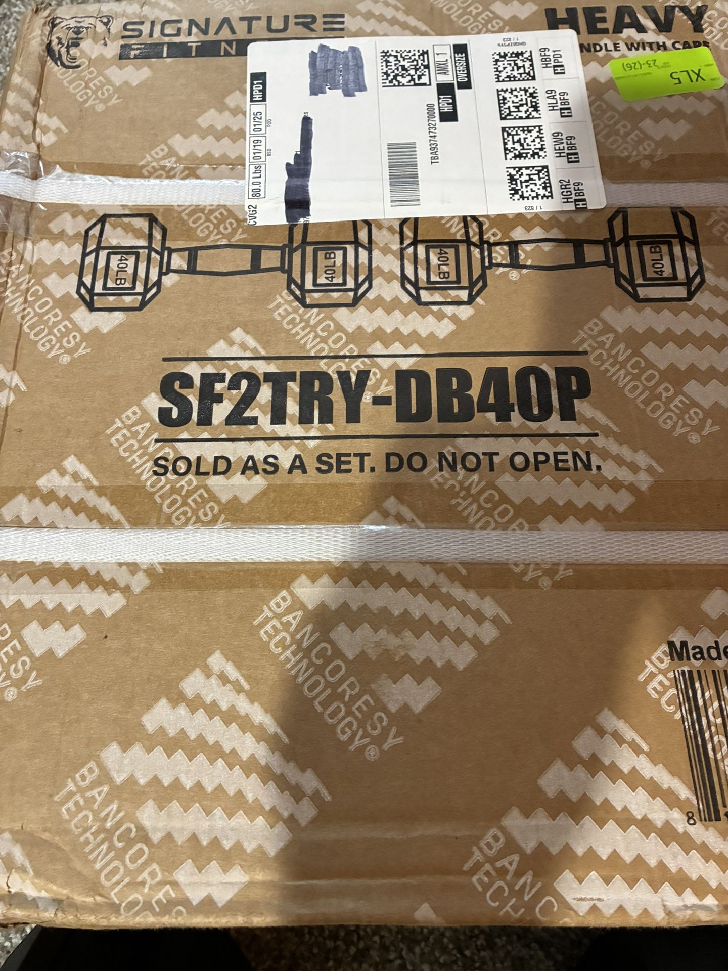 40 lb Hex Dumbbell Set