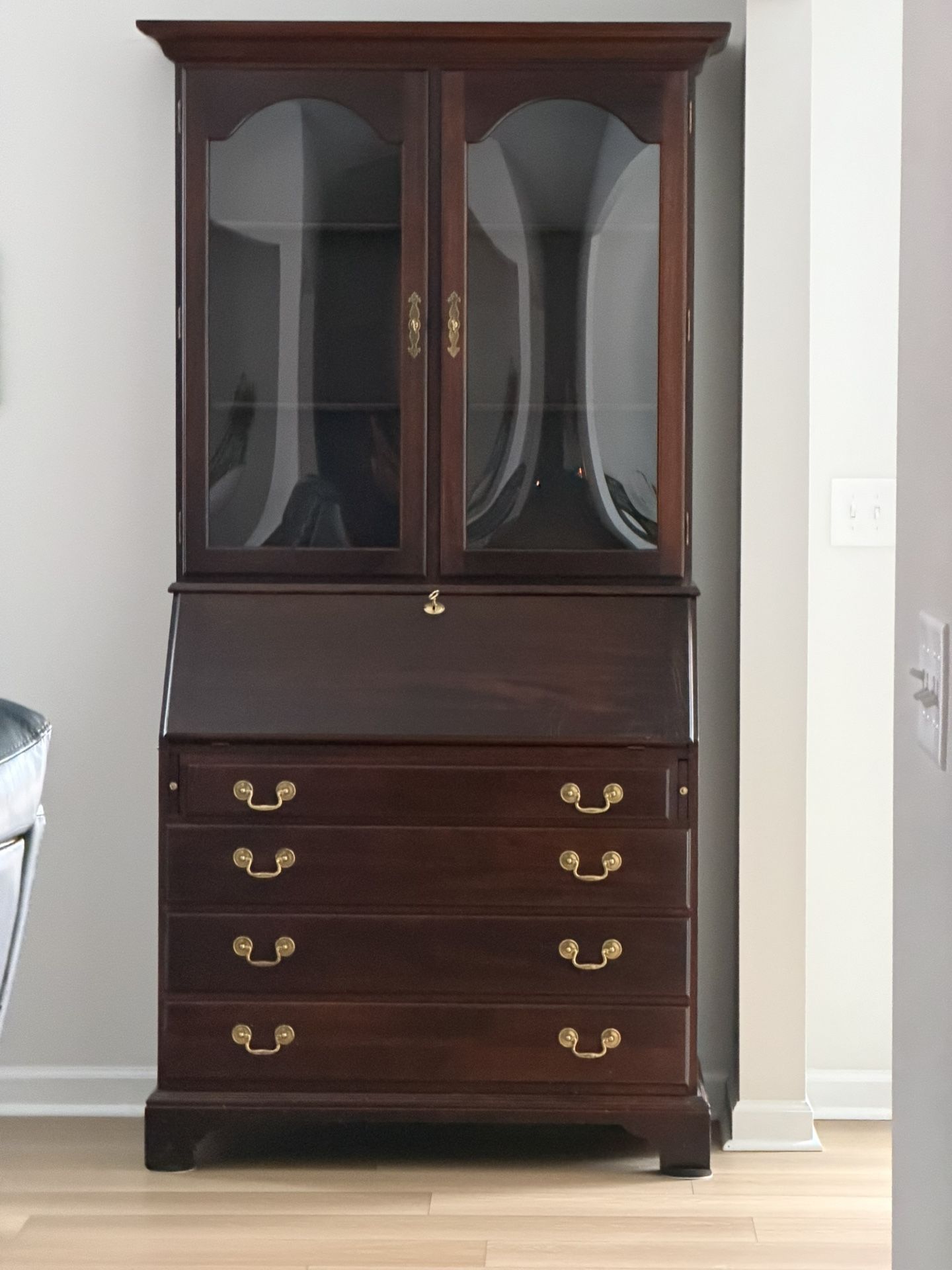 1995 Chippendale Style Secretary