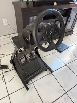 Xbox Logitech wheel pedal and stand