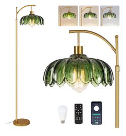 Mid Century Modern Brass Tall Lamp