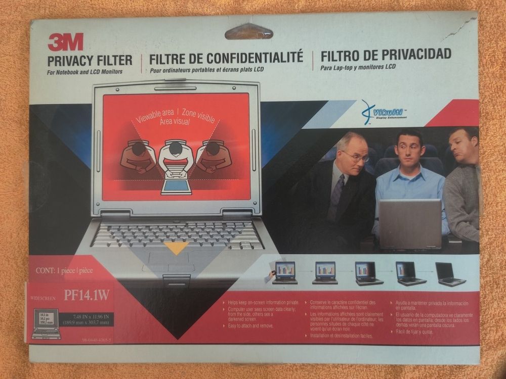 3M Privacy Filter for Laptops & LCD Monitors (PF14.1W)