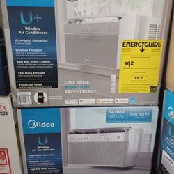 12000btu Windows Ac U-shaped Ultra Quiet/ Smart WiFi  By Media.  Brand New SEALED 