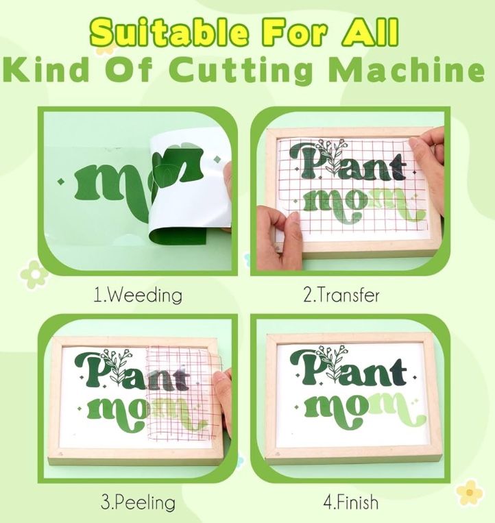 Tintnut Green Permanent Vinyl - 18 Sheets 12"x10" Dark, Light, Mixed Green Adhesive Vinyl Self Sticker Waterproof Compatible with Cricut or Silhouette