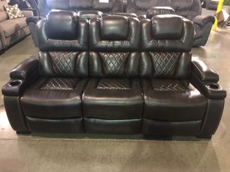 Chocolate Power Recliner Sofa and Loveseat Set Sale