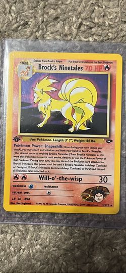 Pokemon - Holo 1st Edition Brock’s Ninetails