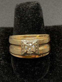 Mens Gold Diamond ring #33685