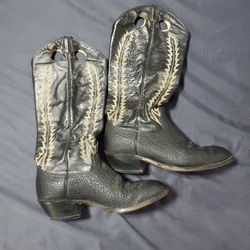 Vintage Black Cowboy Boots Size 10 1/2