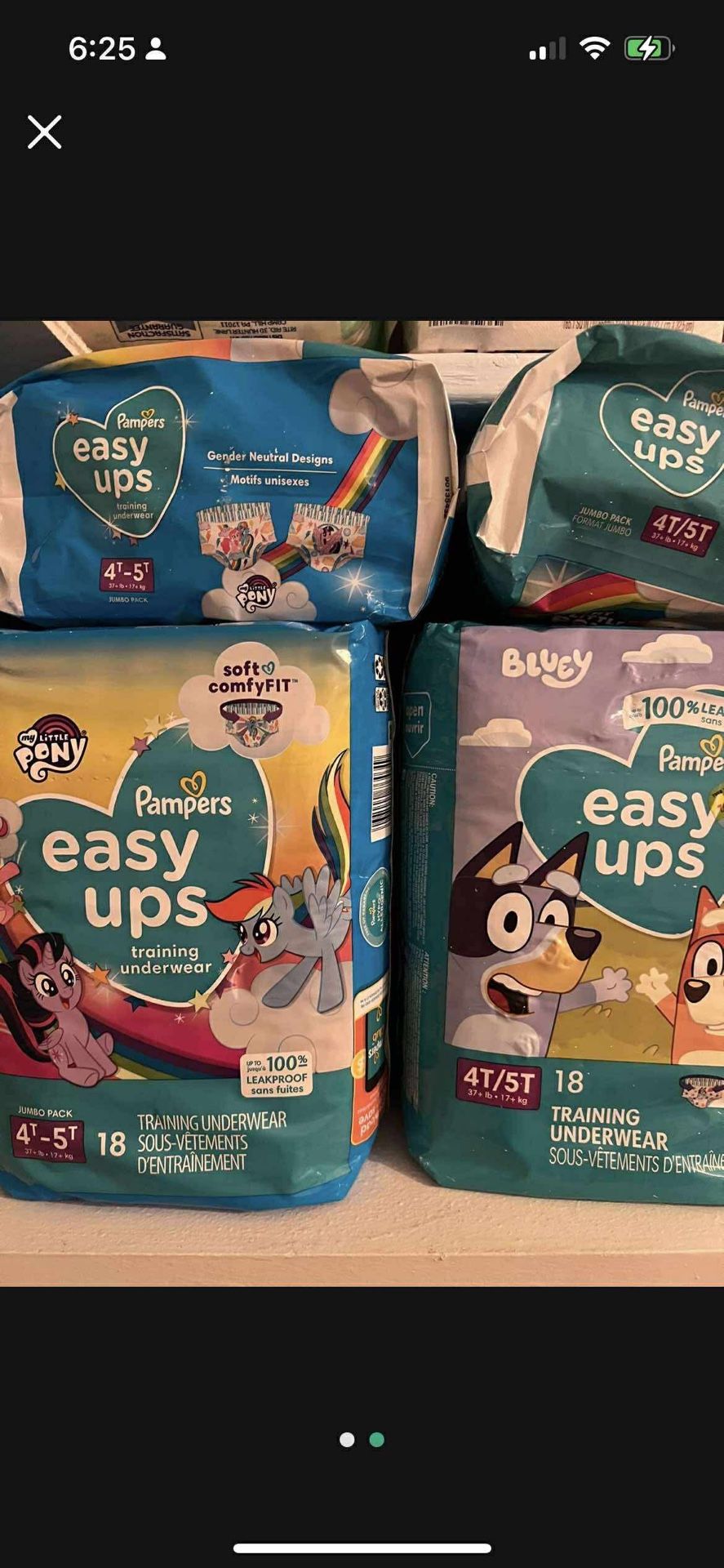 Pampers diapers 2/$16