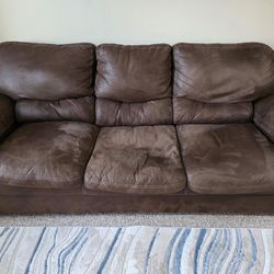 Chocolate brown couch