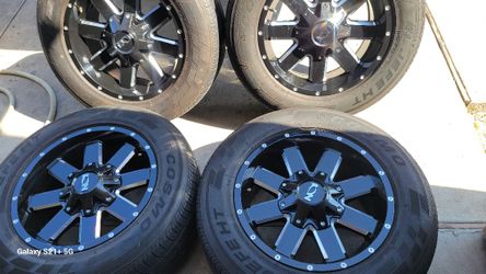 18" Ion 141 Gloss Black Milled Rims/Wheel 18x9 5x5 5x5.5