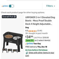 3in1 Elevated Dog Bowl