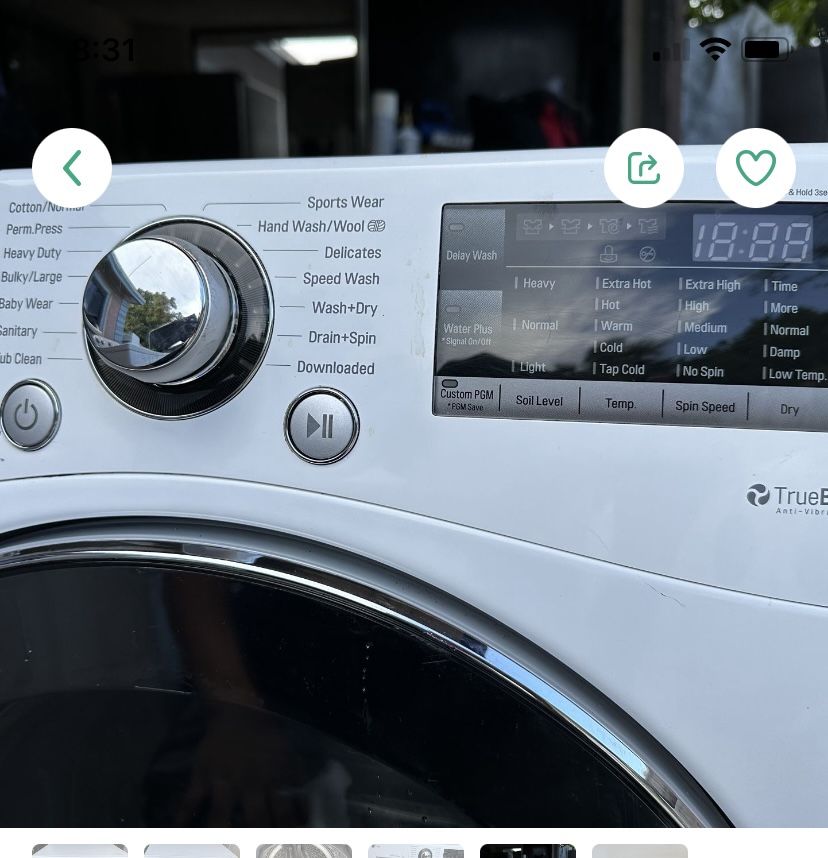LG Washer And Dryer 2 In 1 Combo Working Good