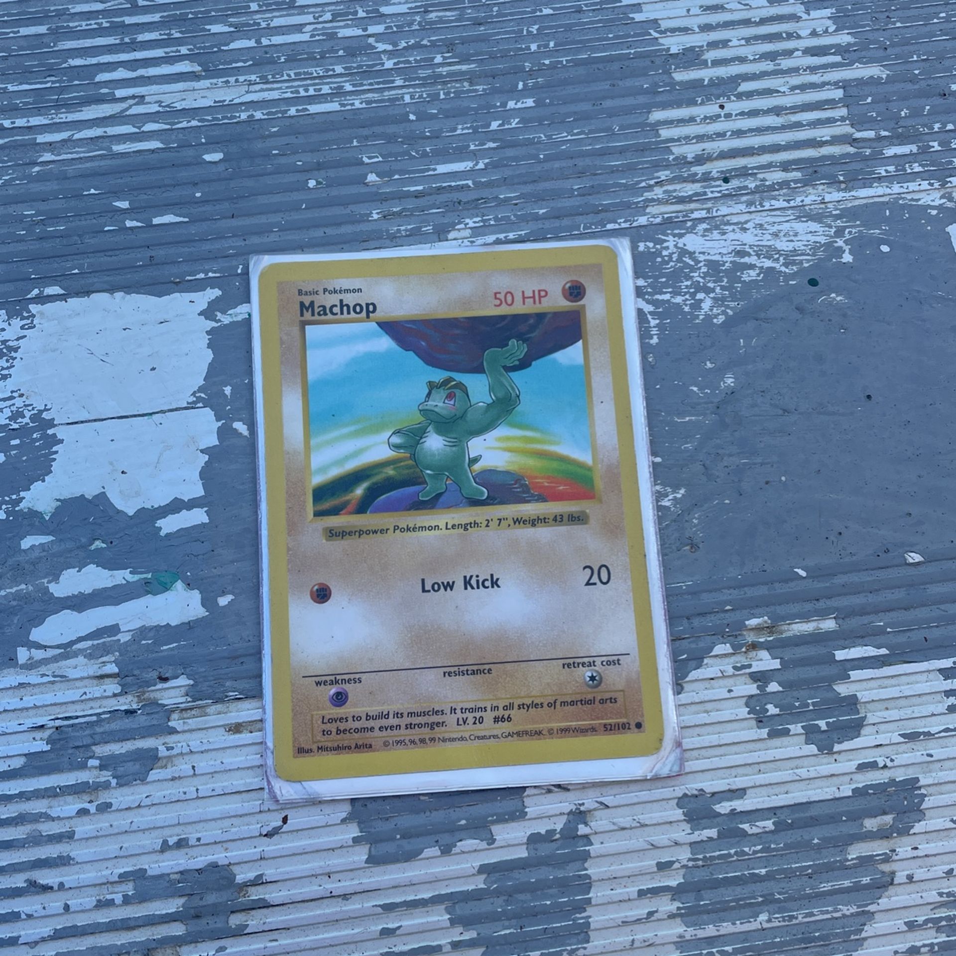 First Addition Pokémon Card Macho