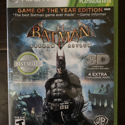 Batman: Arkham Asylum Game of the Year Edition (Microsoft Xbox 360, 2010)