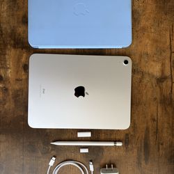iPad 10th Gen (10.9”,64GB)+ Apple Pencil (1st gen)+  Apple Case – Excellent Condition