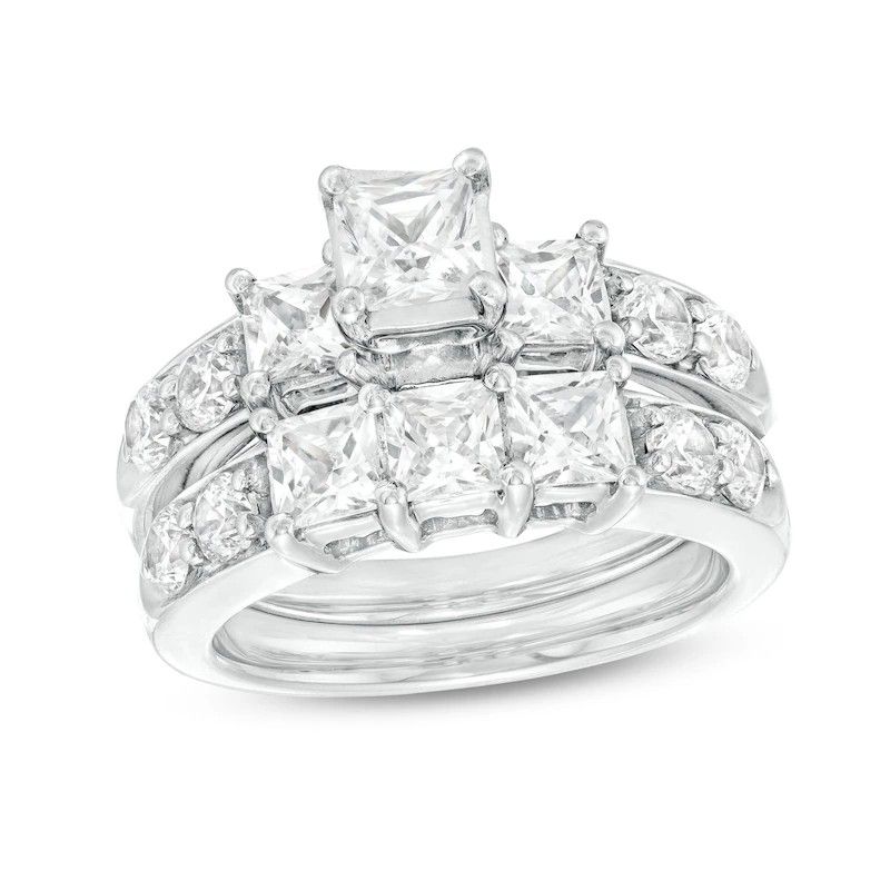 Diamond Ring 14k White Gold 1 1/2 CT