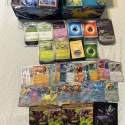 Pokemon Card Bulk Lot 700+ cards, empty ETBS, jumbo cards, etc