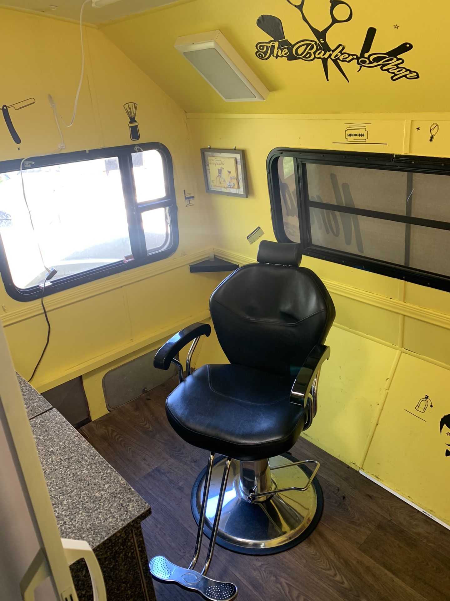 Nomad mobile barbershop home